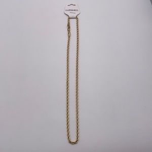 Stainless steel men gold necklace